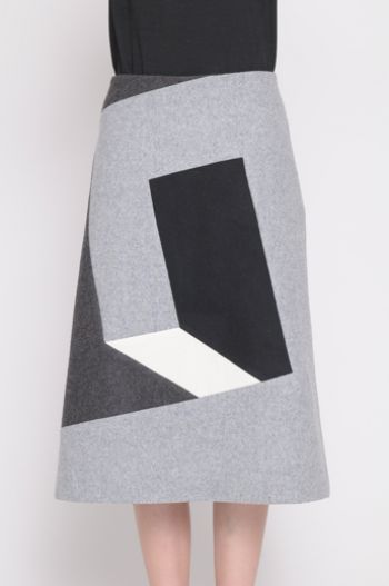 AW16 SQUARE CIRCUIT SKIRT - Other Image