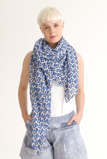 SS12 MINI MEAN ROSES BIG SCARF - VARIOUS