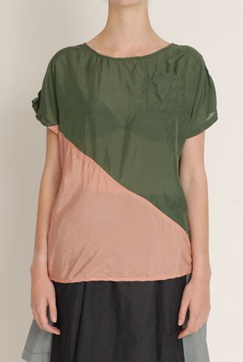 SS13 SILK HABOTAI DIAGONAL TOP