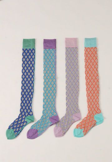 SS13 REGIMENTAL CHECK KNEE SOCKS