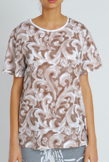 SS11 EMPERORS NEW CLOTHES UNISEX TEE - BROWN