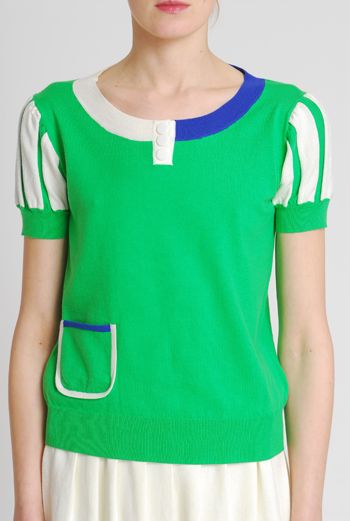 SS09 KNIT SUMMER JUMPER - GREEN