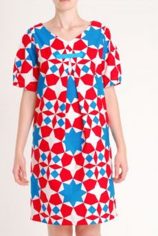 SS10 KALEIDOSCOPE HARBOUR DRESS - RED