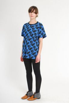 AW10/11 SQUIRREL TEE - BLUE - Other Image