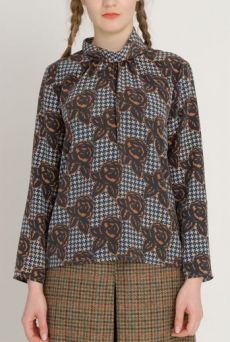 AW1213 TWEED & ROSES ABIGAIL’S BLOUSE - DAMSON
