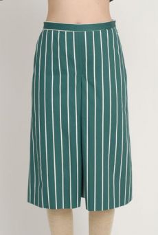 AW1213 BUTCHER’S STRIPE MODESTY CULLOTTES - NAVY