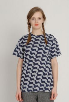 AW1213 PEDIGREE ENTOURAGE UNISEX T-SHIRT - NAVY