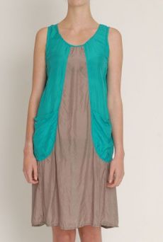 SS13 SILK HABOTAI BIG POCKET DRESS