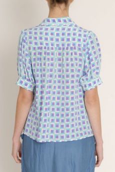 SS13  BLOCKED PUFF BLOUSE - Other Image