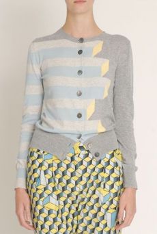 SS13 CUBOID STRIPE CARDIGAN - Other Image