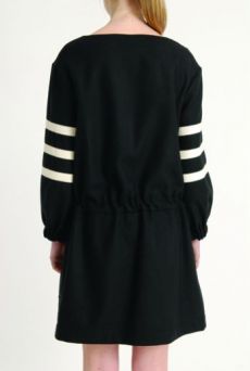 AW1314 PURE WOOL DRAWSTRING DRESS - Other Image