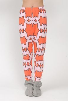 AW15 VANITY CATS JERSEY CUFF PANTS