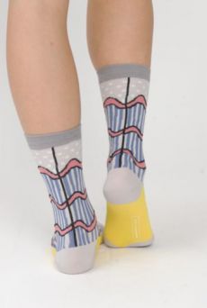 AW15 STRIPED WAVES SHORT SOCKS - Other Image