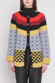 AW16 GRAPHIC FOLK CARDIGAN