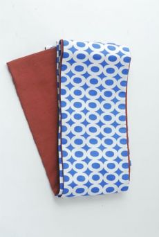 WOMEN'S YUKATA & OBI - BLACK/BLUE - Other Image